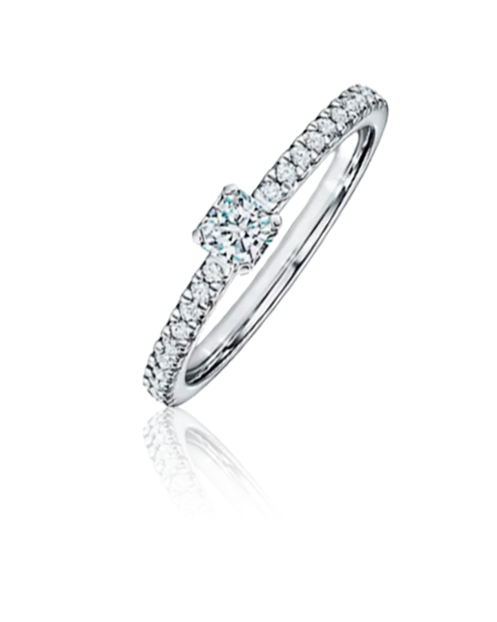 Кольцо Tiffany&Co. Tiffany True Engagement Ring Diamond and a Platinum 0 26 ct F/VVS2