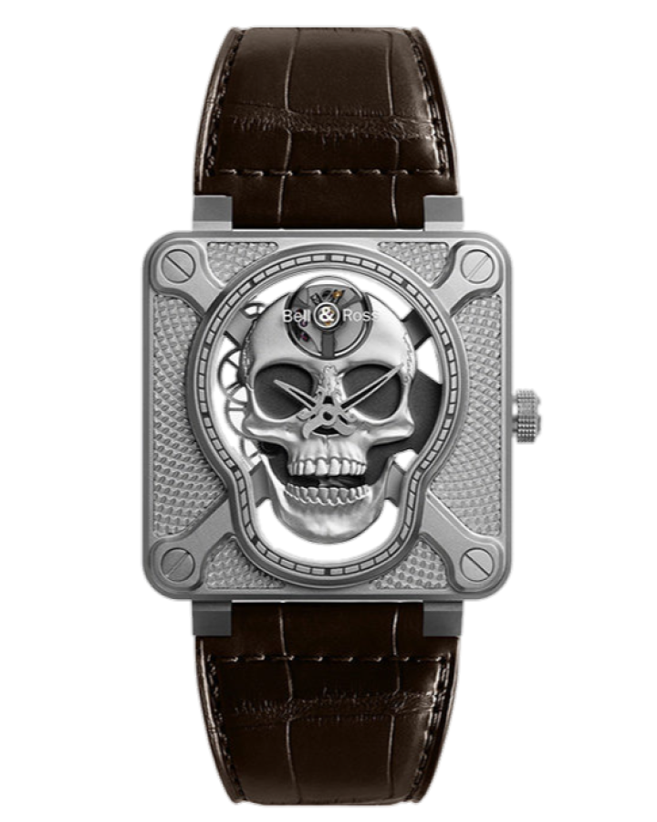 Часы BELL&ROSS BR 01 Laughing Skull BR01-SKULL-SK-ST