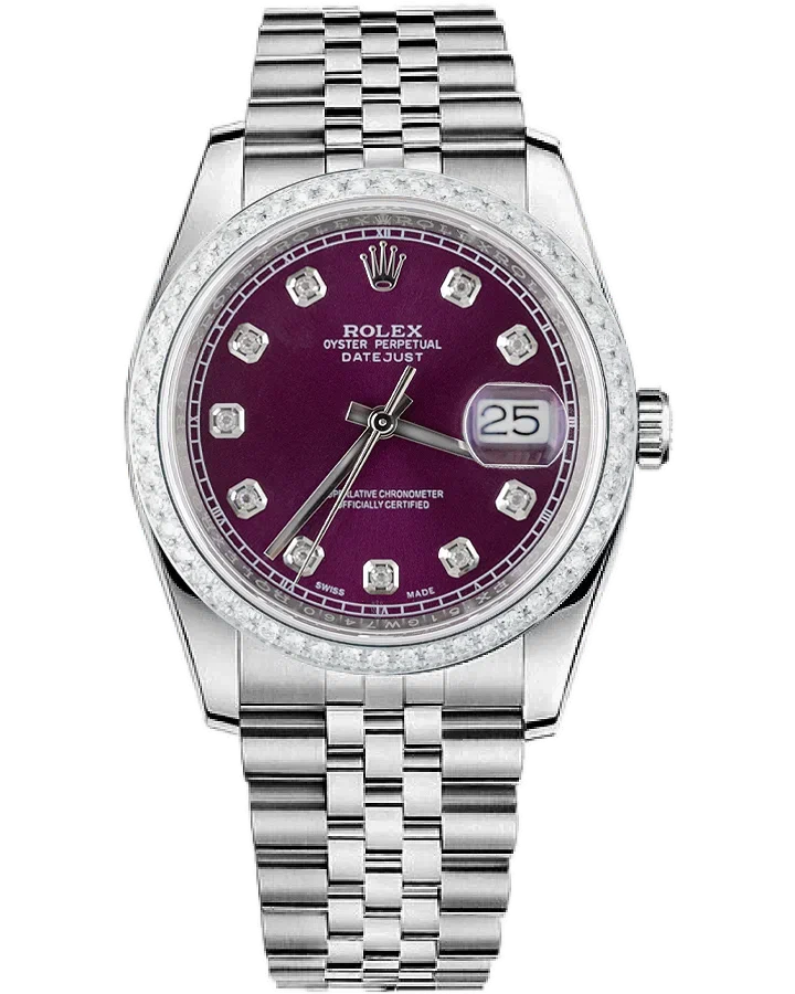 Часы Rolex Date Just 36 mm Steel and White gold 116200