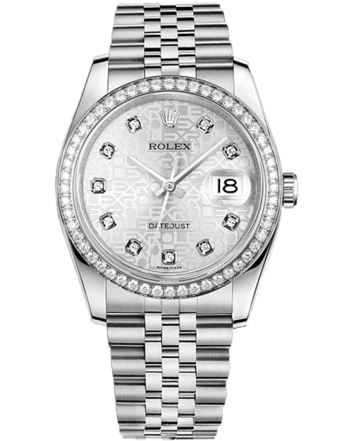 Часы Rolex DATEJUST 36 MM OYSTER STEEL WHITE GOLD AND DIAMONDS