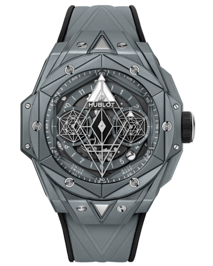 Часы Hublot  Big Bang Sang Bleu II Grey Ceramic 418.FX.8007.RX.MXM21