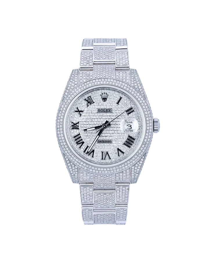 Часы Rolex Datejust 41mm Diamonds 126300 ТЮНИНГ.