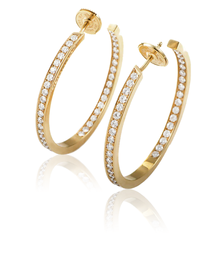 cartier gold hoops