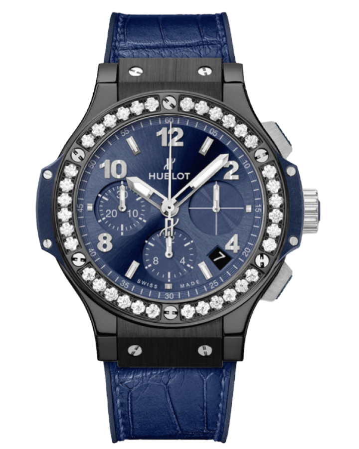 Часы Hublot Big Bang Steel Blue Diamonds 41 mm 341.CM.7170.LR.1204