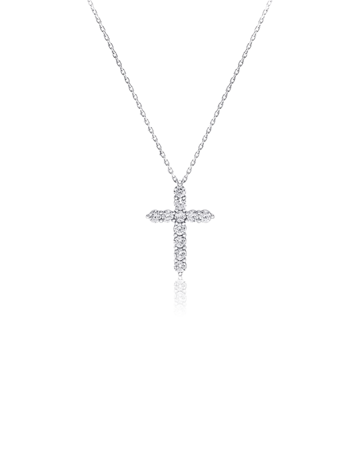 Крест Graff Round Diamond Cross Petite Pendant 0 55ct.