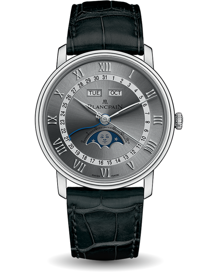 Часы Blancpain Villeret Moon Phase Complete Calendar 40mm 6654-1113-55B