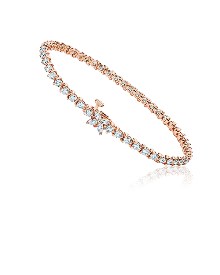 Браслет Tiffany&Co. Tiffany Victoria Tennis Bracelet in Rose Gold with Diamonds