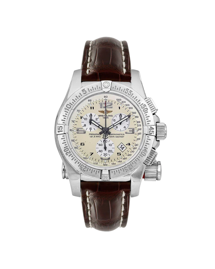 Часы Breitling Emergency Mission 45 mm Chronograph Chronometer Beige Dial A7332111