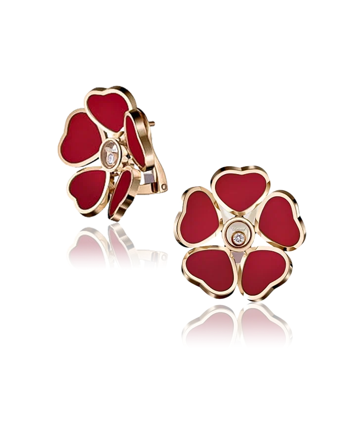 Серьги Chopard HAPPY HEARTS FLOWERS 84A085-5811