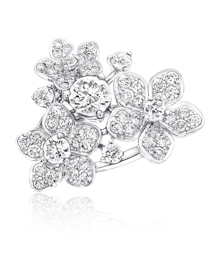 Кольцо Graff Wild Flower Diamond Cluster Ring RGR881.