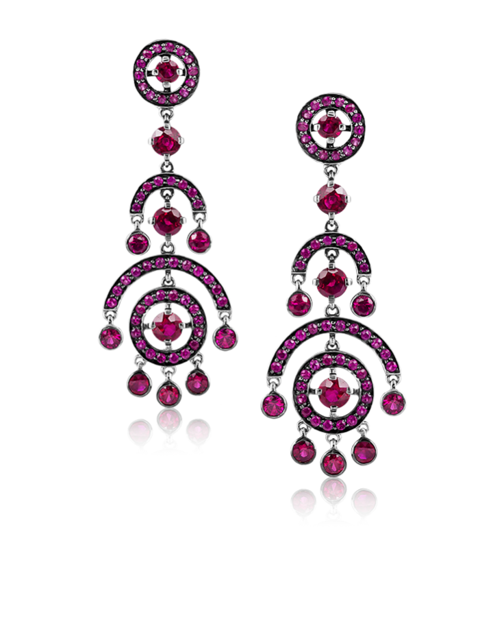 Серьги Boucheron AVA RUBIS CIRCLET EARRINGS JC00112