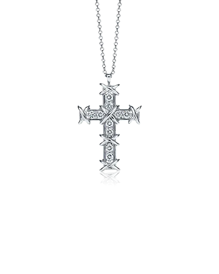 Крест Tiffany&Co. Schlumberger® Ten Stone Cross Pendant