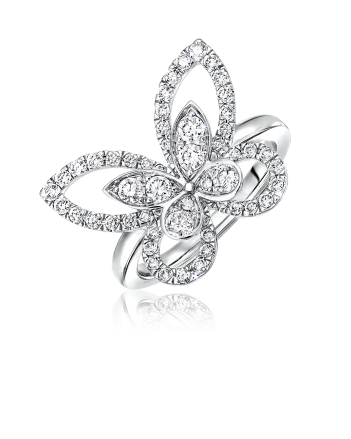 Кольцо Graff Butterfly Silhouette Diamond Ring RGR370.
