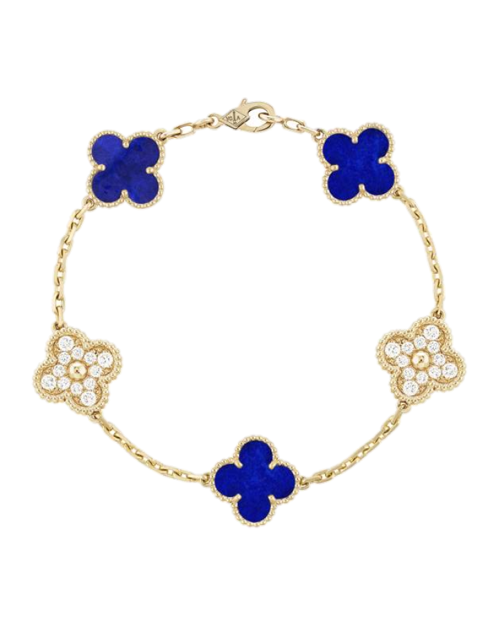 Браслет Van Cleef & Arpels Vintage Alhambra 5 motifs Vendôme Edition VCARO9LW00