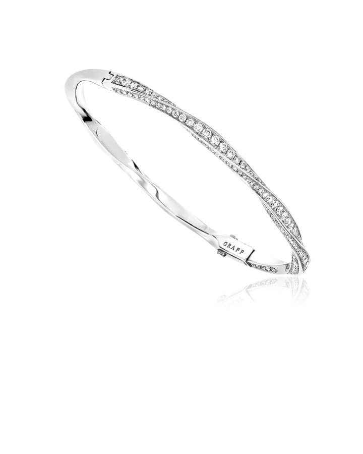 Браслет Graff Spiral Pavé Diamond Bangle RGB351