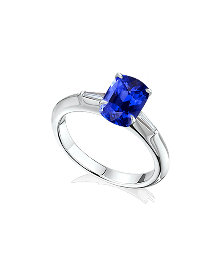 Кольцо YANA JEWELRY Yana Jewellery с сапфиром 3 04ct VIVID BLUE.