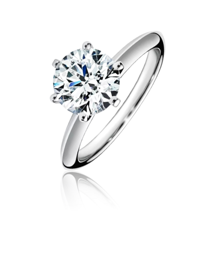 Кольцо Tiffany&Co. Помолвочное Tiffany Setting Platinum 0 76 ct H/VS2