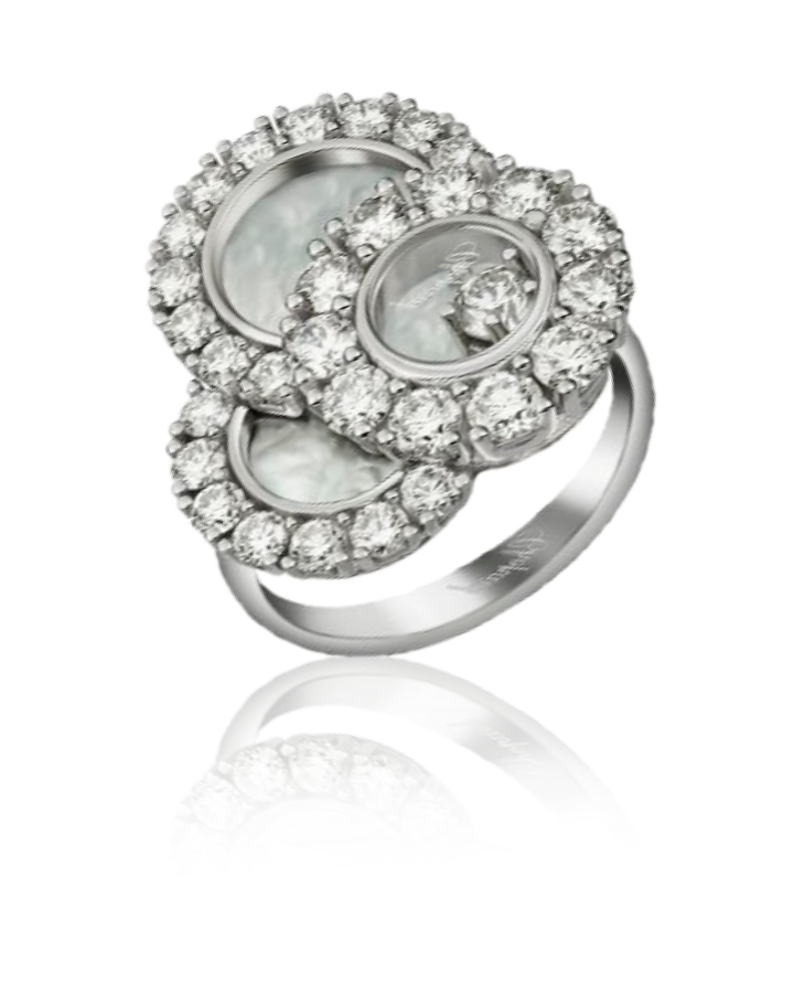 Кольцо с бриллиантом Chopard Happy Diamonds кольцо 829882-1010