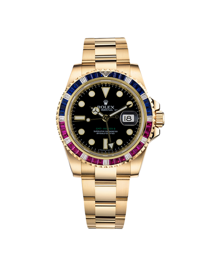 Часы Rolex GMT-Master II 40mm Yellow Gold Jewellery 116748SARU