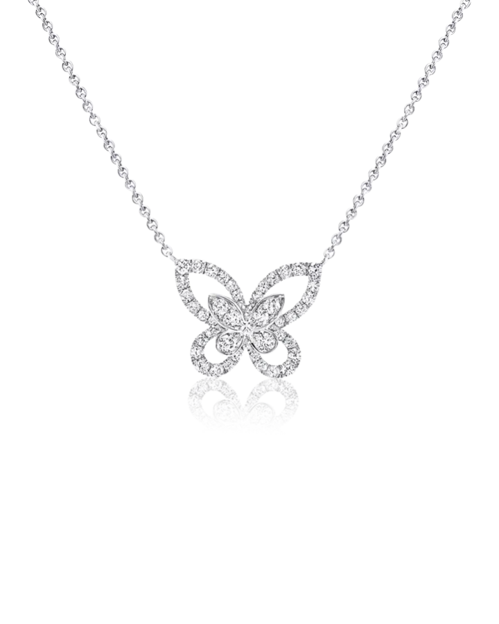 Колье Graff Butterfly Silhouette Diamond Mini Pendant RGP695