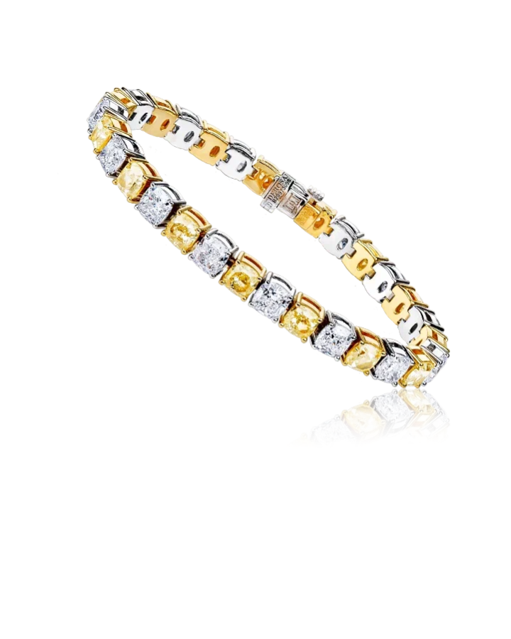 Браслет DeRosa с белыми и желтыми бриллиантами 30 98ct.