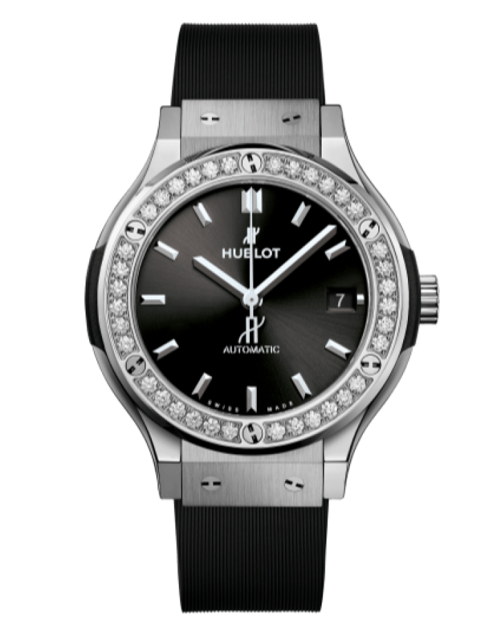 Часы Hublot CLASSIC FUSION TITANIUM DIAMONDS 565.NX.1470.LR.1204