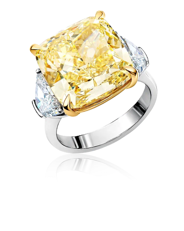 Кольцо No name Cushion Diamond 15.12ct FIY/VVS2 GIA