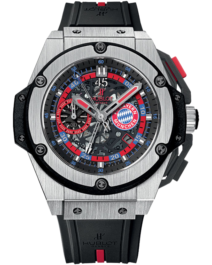 Часы Hublot King Power Bayern Munich Chronograph Titanium 716.NX.1129.RX.BYM12