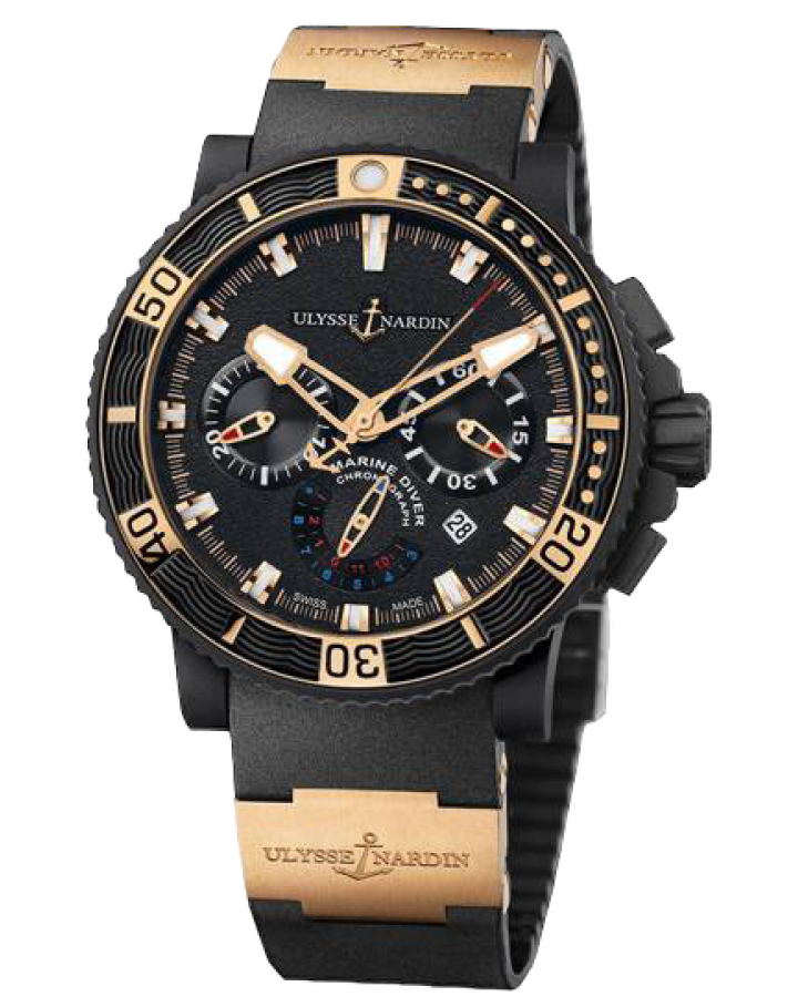 Часы Ulysse Nardin Marine Diver Black Sea Chronograph 353-90-3