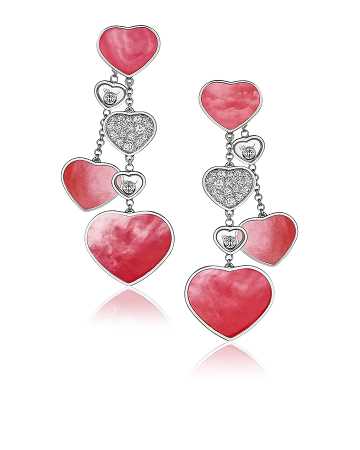 Серьги Chopard HAPPY HEARTS NAKED HEART FOUNDATION 83A482-1906