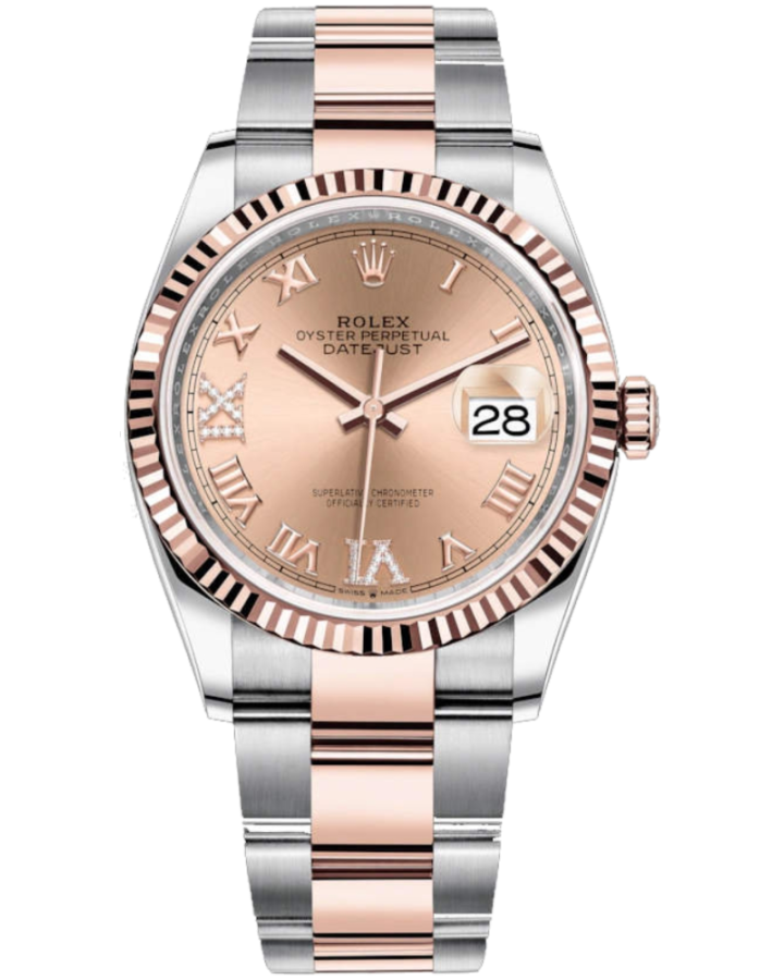 Часы Rolex Datejust 36mm Steel and Everose Gold 126231-0028