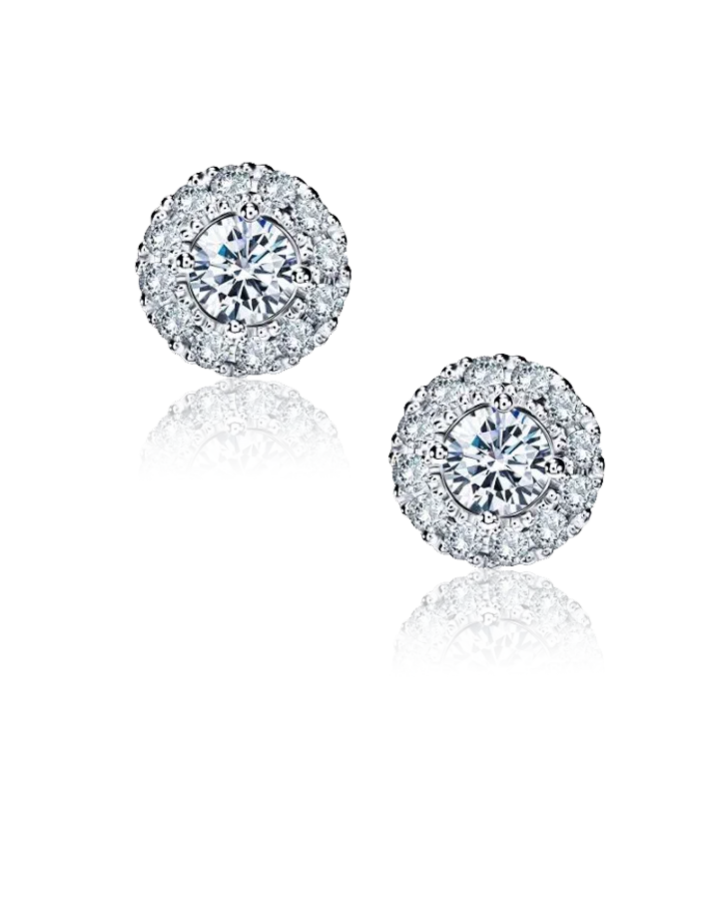 Серьги DeRosa с бриллиантами по 0 50ct H/VS1.