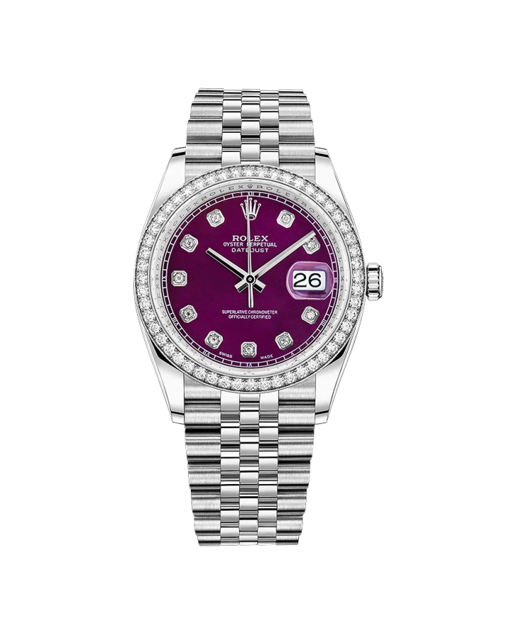 Часы Rolex Date Just 36 mm Steel and White gold 116200