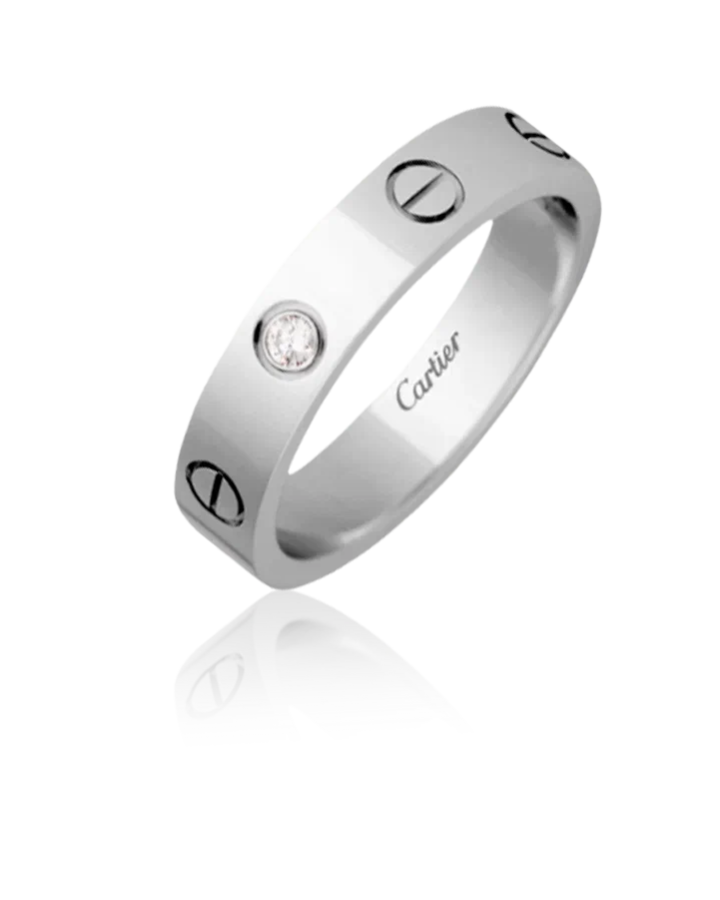 Кольцо Cartier LOVE WEDDING BAND 1 бриллиант B4050500