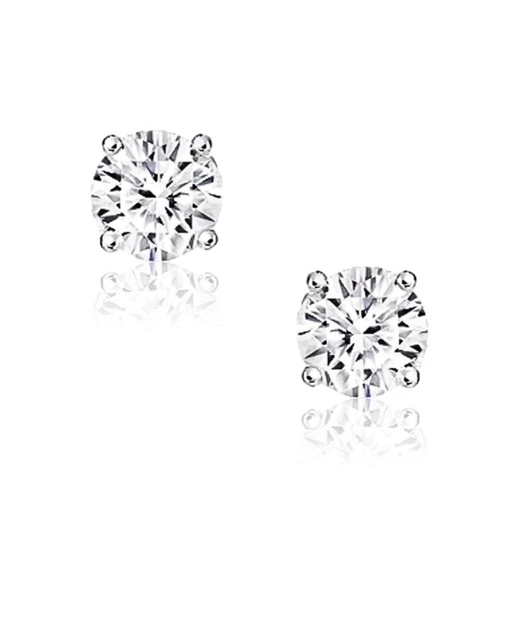 Серьги Graff Round Diamond Stud Earrings 1 01ct G/VS2-1 00ct G/VS1