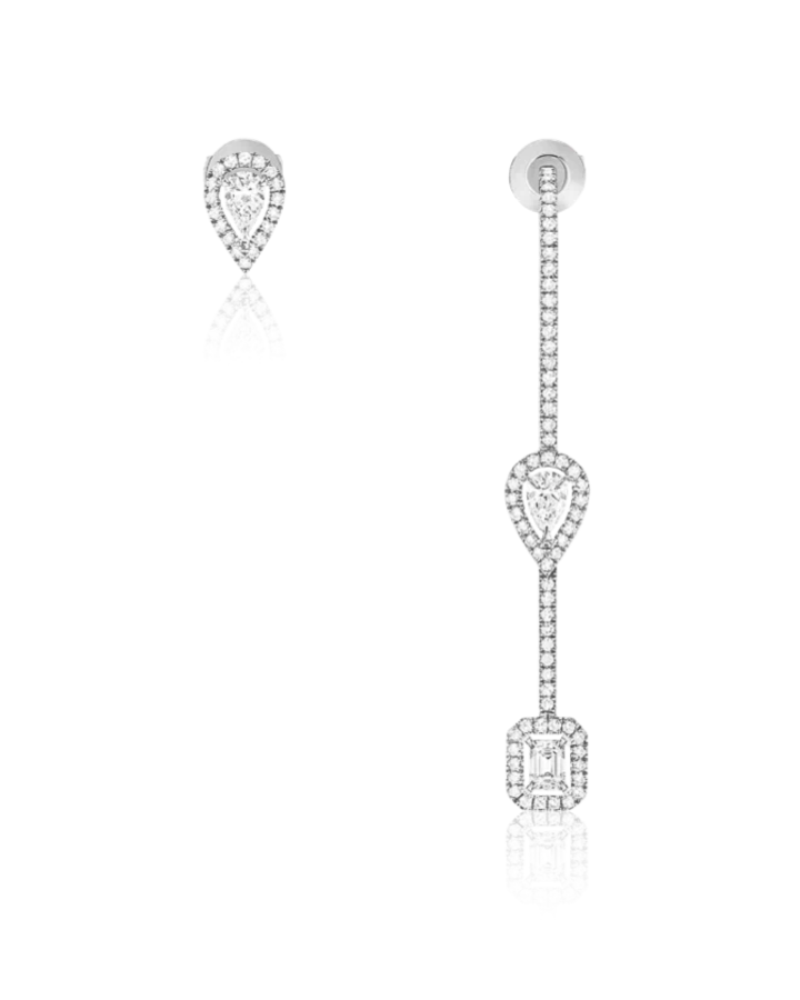 Серьги Messika My Twin diamond pendant earrings for women 07224-WG