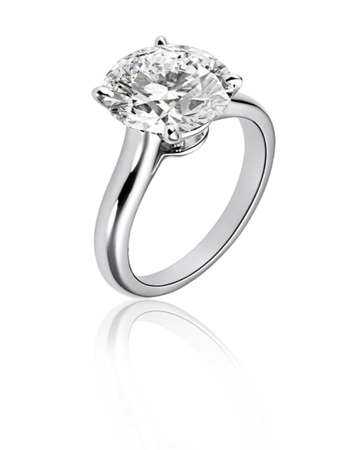 Кольцо с бриллиантом Cartier 2.29 CT E/VVS2 3/EX