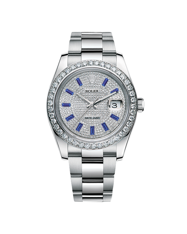 Часы Rolex DATEJUST DIAMONDS 41 MM OYSTERSTEEL 126300 ТЮНИНГ