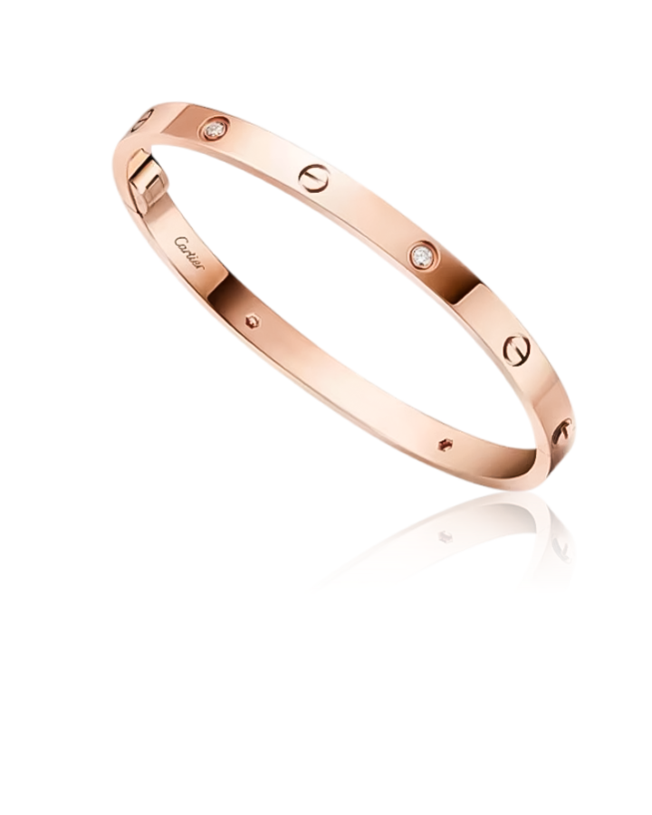 Браслет Cartier LOVE BRACELET MEDIUM MODEL 4 DIAMONDS B6085716