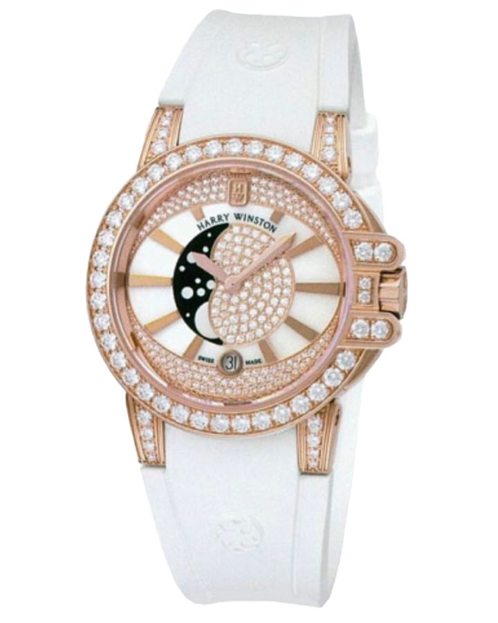 Часы Harry Winston Ocean Lady Moon Phase 36mm OCEQMP36RR002