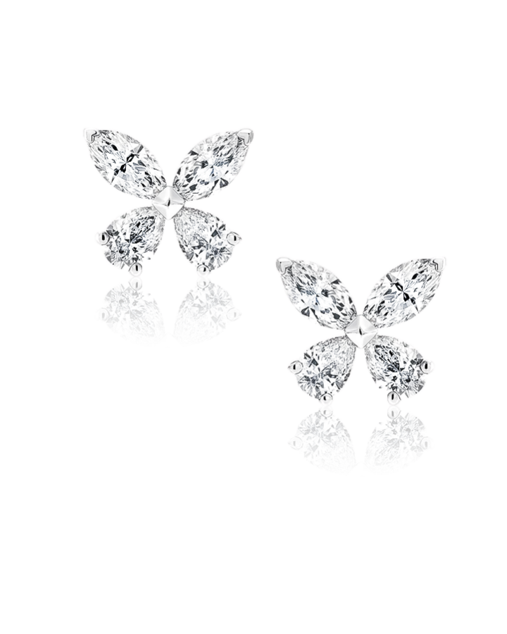 Серьги Graff Classic Butterfly Diamond Petite Stud Earrings RGE1855