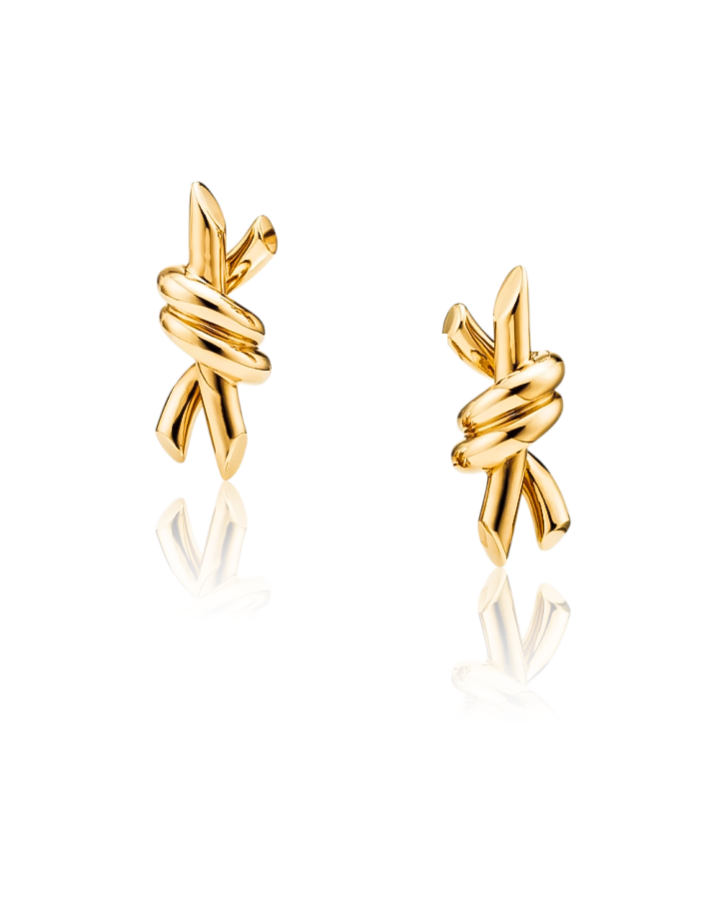 Серьги Tiffany&Co. Tiffany Knot Small Earrings in Yellow Gold