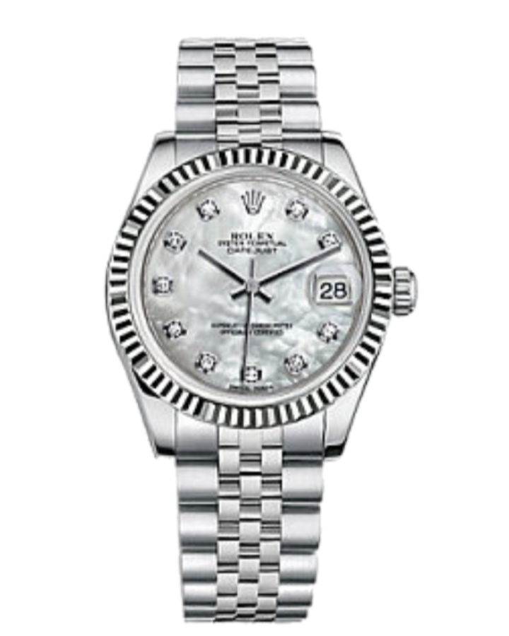 Часы Rolex Datejust 31mm Steel and White Gold 178274