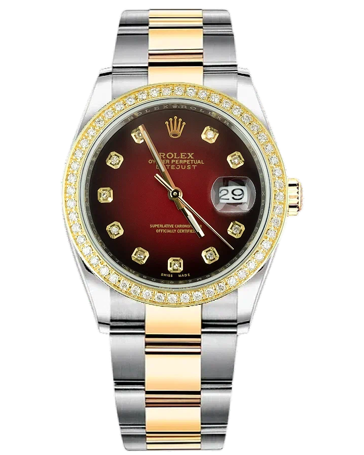Часы Rolex Datejust 36mm Steel and Yellow Gold 126203 Тюнинг.
