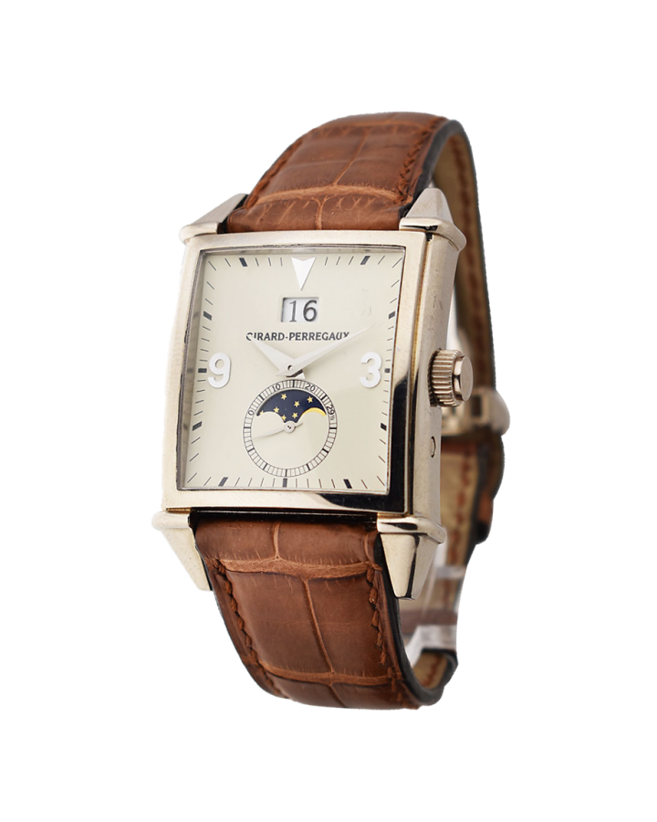 Часы Girard-Perregaux Vintage 1945 King Size Large Date Moon Phases 25800-53-851-BA6A