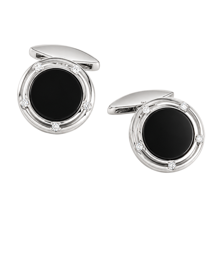 Запонки Damiani D.Side White Gold