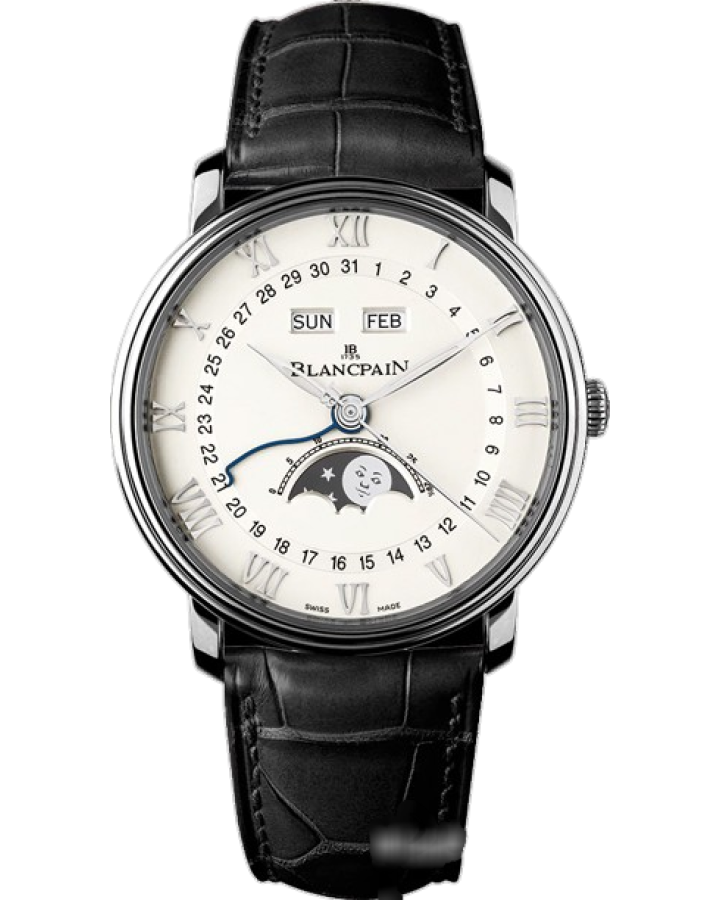 Часы Blancpain Villeret Moon Phase Complete Calendar 40mm 6654-1127-55B