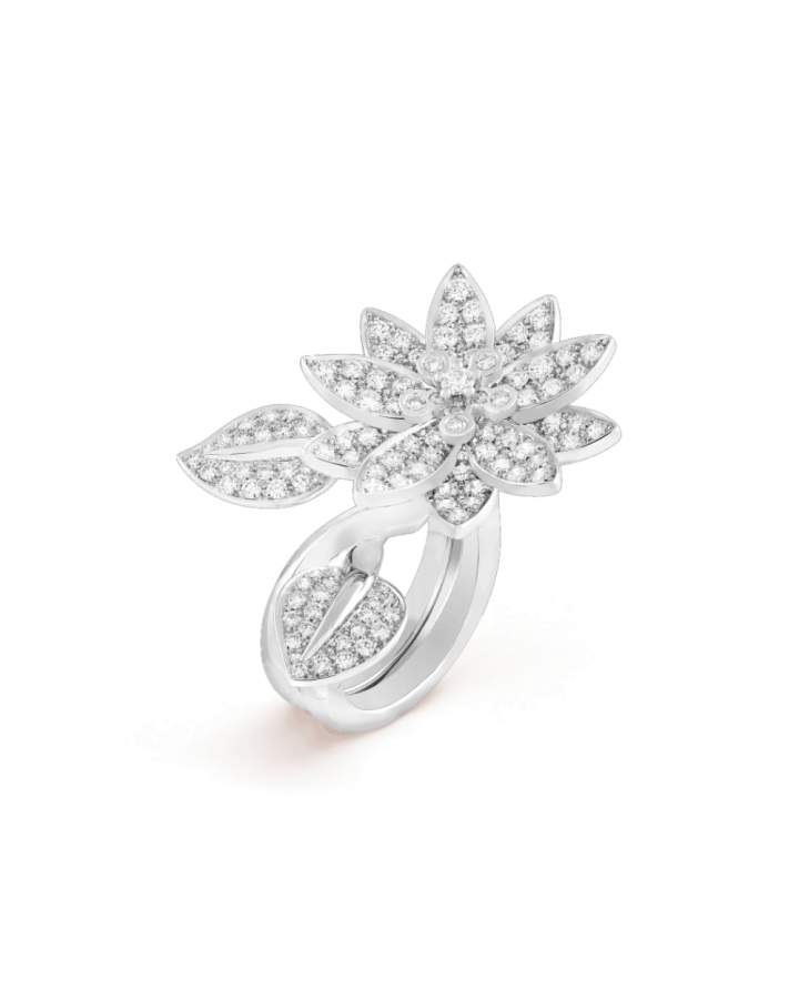 Кольцо Van Cleef & Arpels LOTUS BETWEEN THE FINGER RING VCARP1ND00