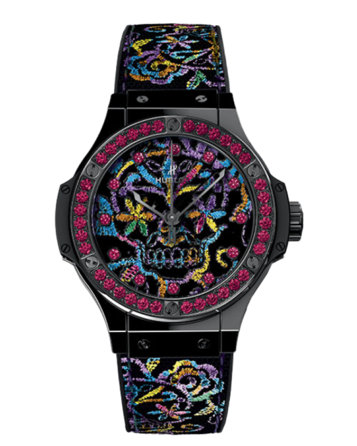 Часы Hublot Big Bang Broderie Sugar Skull Ceramic 343.CS.6599.NR.1213