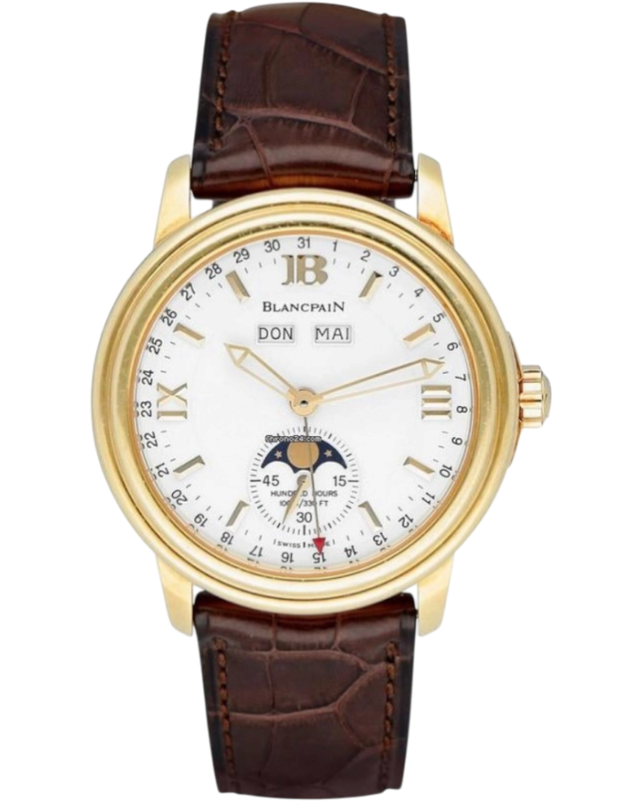 Часы Blancpain Léman Moonphase 18K Yellow Gold